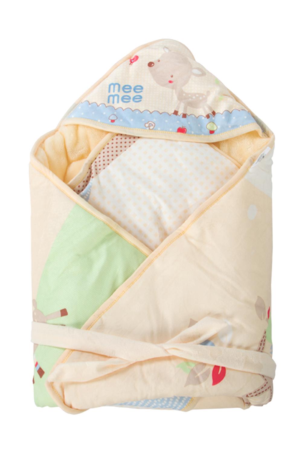 Cream Cozy Cocoon Baby Wrapper with Hood